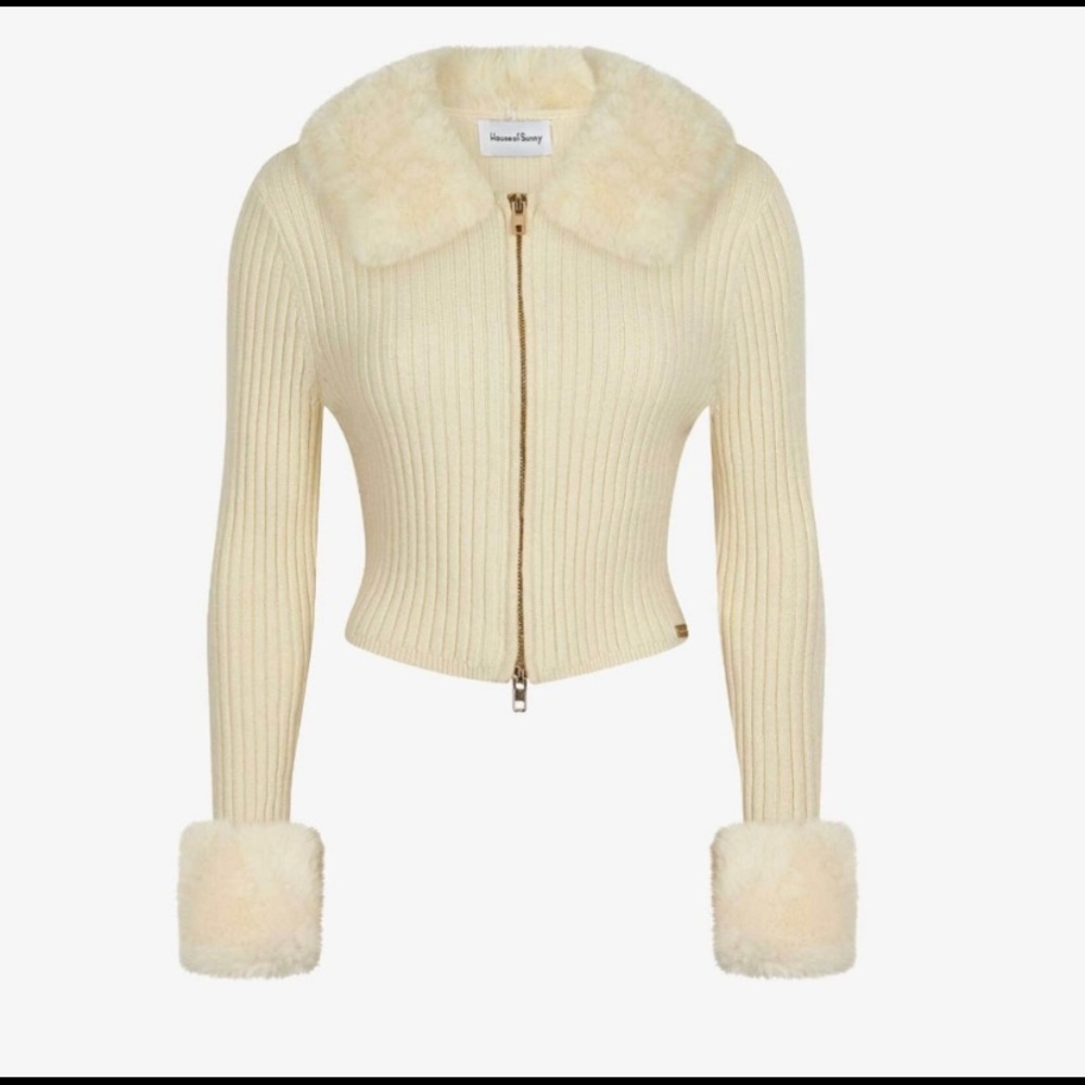 House of Sunny Fur Cardigan